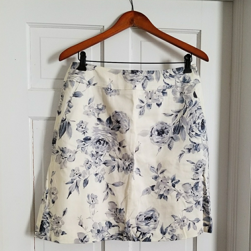 Talbots floral skirt